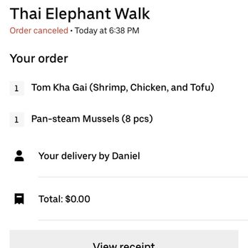 Thai Elephant Walk - Canceled order after extremely long wait. So disappointed and STARVING - Thai Near Me - Gettysburg, Pennsylvania