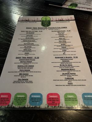 Menu photo 2 Ghost Tree Brewing Amherst, OH Menu photo 2 Ghost Tree Brewing Amherst, OH