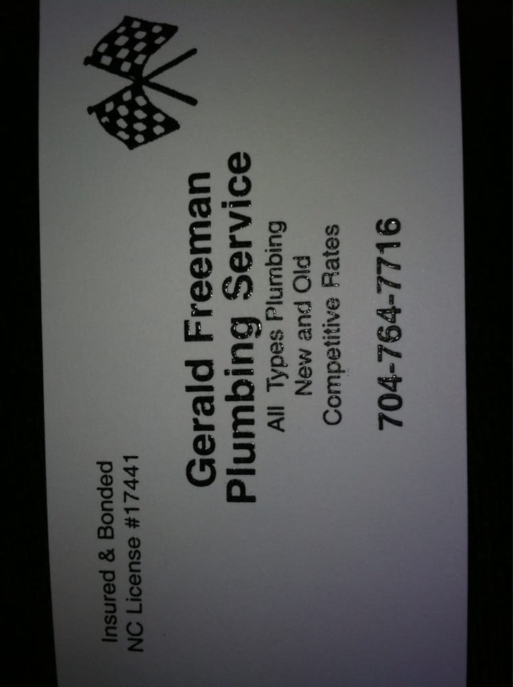 Slide of Gerald Freeman Plumbing