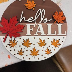 Monarch Craft Studio - 12" laser cut Door Hanger