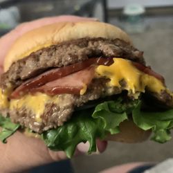 Richwine's Burgerville - Double Bernie Burger