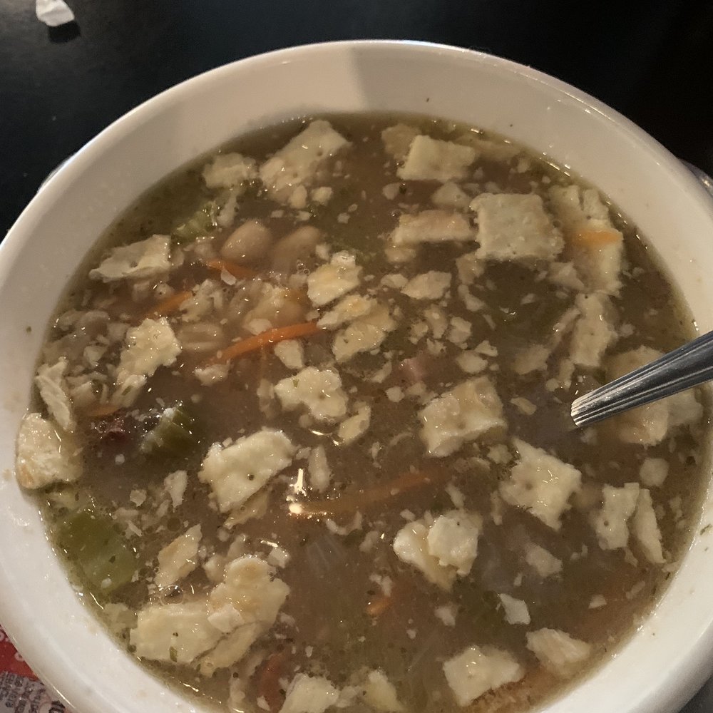 Rocky Top Beer BBQ & Grill - Ham and bean soup with crackers - Barbeque Near Me - Jackson, Michigan