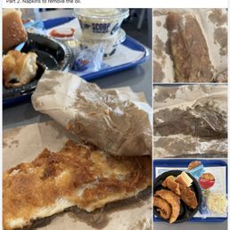 I used napkins to pull some of the oil from the batter. I used napkins to pull some of the oil from the batter.