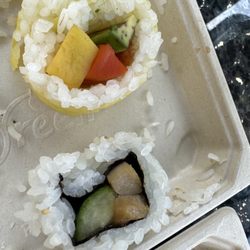 Samurai Sushi - Summer roll and chicken teriyaki roll