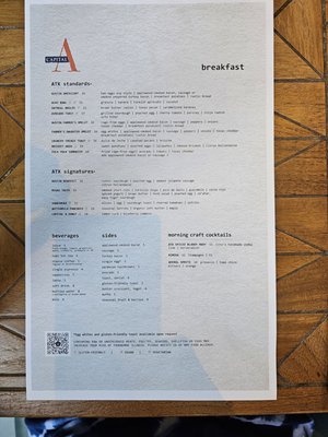 Menu photo 1 Capital A Austin, TX