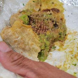Asada burrito that was supposed to be no beans yes rice has beans and no rice Asada burrito that was supposed to be no beans yes rice has beans and no rice