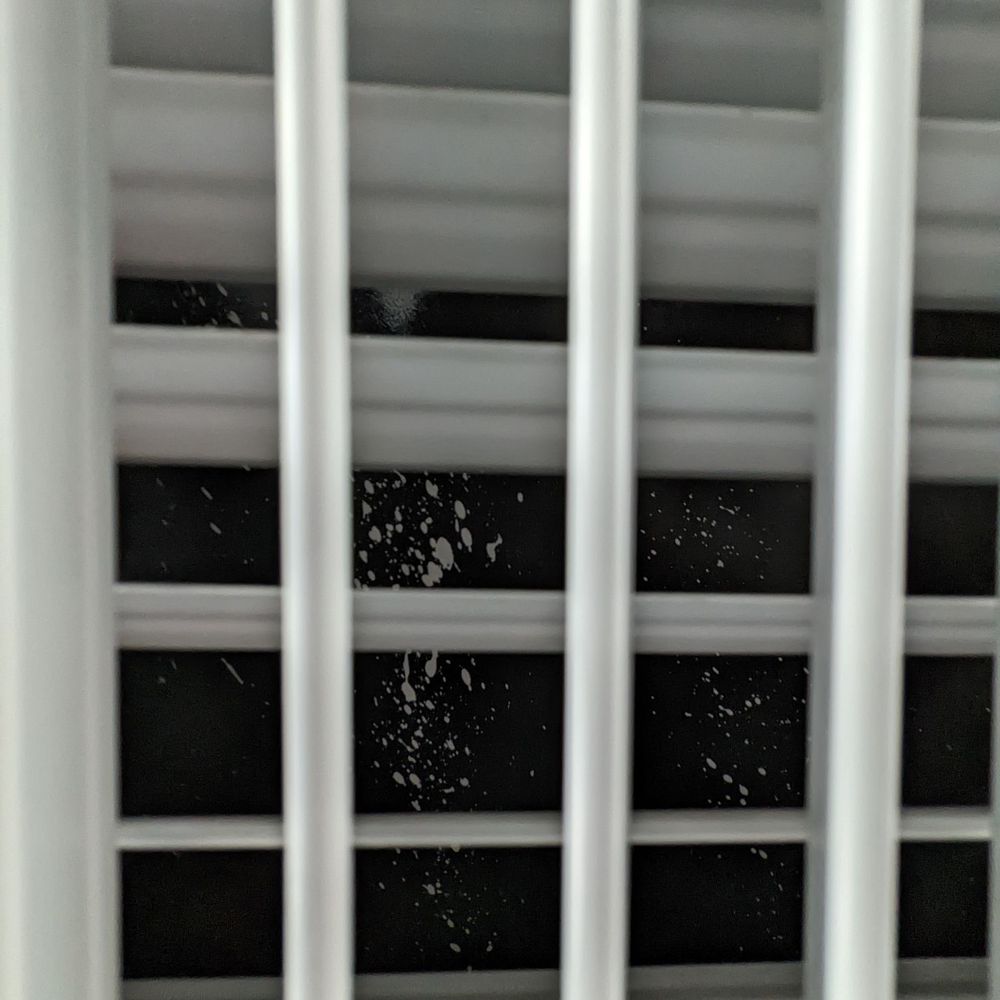 Painting Renovations - The paint splashed inside the vent duct. - Painters Near Me - Artesia, California Painting Renovations - The paint splashed inside the vent duct. - Painters Near Me - Artesia, California