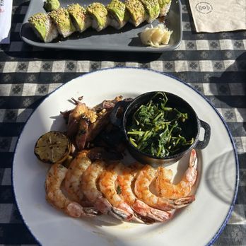 King's Fish House - Corona - Caterpillar sushi and shrimp - Seafood Near Me - Corona, California