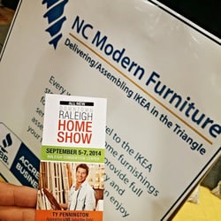 NC Modern Furniture - At the Raleigh Home Show.