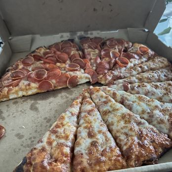 Mountain Mike's Pizza - Crispy yummy half and half Pizza - Pizza Near Me - Carmichael, California Mountain Mike's Pizza - Crispy yummy half and half Pizza - Pizza Near Me - Carmichael, California