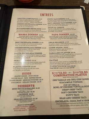 Menu photo 2 Pulido's Kitchen & Cantina Willow Park, TX