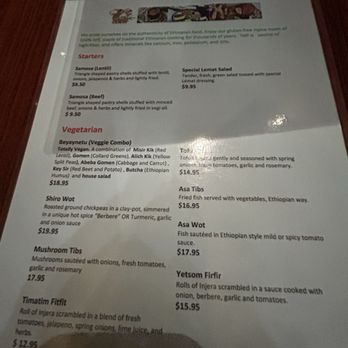 Lemat - menu - Ethiopian Near Me - Berkeley, California
