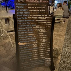 Saltwater Shanty Ice Cream - Menu