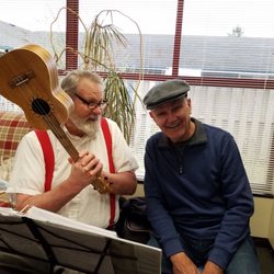 Bob Chisholm Community Center - These two! So much fun at Ukelele practice.