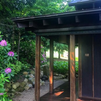 Schnormeier Gardens - "Japanese" teahouse. - Botanical Gardens Near Me - Gambier, Ohio