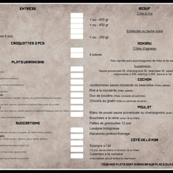 La Marmite Ukrainienne - Le menu
