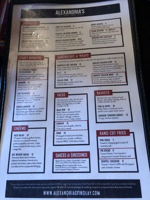 Menu photo 1 Alexandria's Findlay, OH