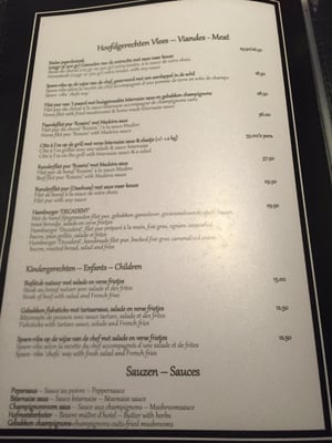 Menu photo 5 De Peerdestal Antwerp, VAN Menu photo 5 De Peerdestal Antwerp, VAN
