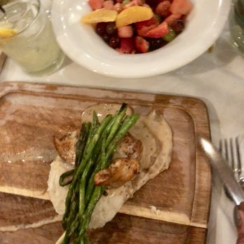 The Edison - I can't remember what specific dish this was, but I believe it was chicken with asparagus that my friend ordered - Steakhouses Near Me - Tallahassee, Florida