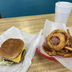 Double meat cheeseburger