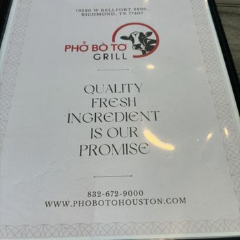 Pho Bo To Grill - Menu - Noodles Near Me - Richmond, Texas Pho Bo To Grill - Menu - Noodles Near Me - Richmond, Texas