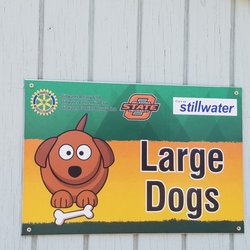 Stillwaggin' Dog Park - Separate sections for little dogs and large dogs.
