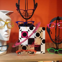 Goo Goo Goggles Optical - Theo Eyewear - one-of-a-kind shapes and bold colours! Designed in Belgium