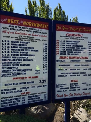 Menu photo 8 Frugals Port Angeles, WA Menu photo 8 Frugals Port Angeles, WA