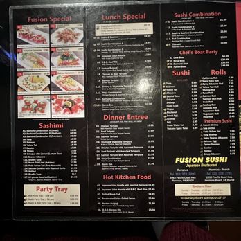 Fusion Sushi - Menu - Sushi Bars Near Me - Torrance, California Fusion Sushi - Menu - Sushi Bars Near Me - Torrance, California