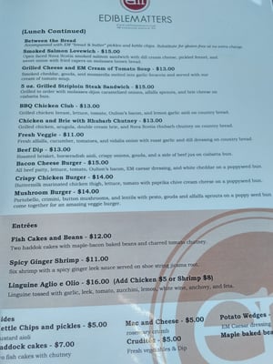 Menu photo 4 Edible Matters Hammonds Plains, NS Menu photo 4 Edible Matters Hammonds Plains, NS