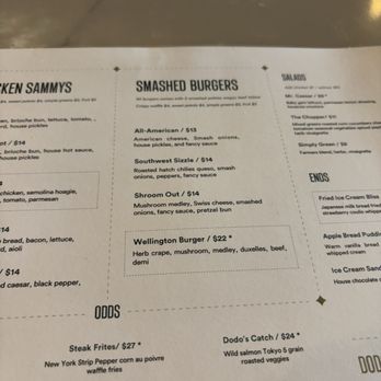 Dodo Bird Kitchen and Cocktails - Take a peek at the menu. I will be back to try the Wellington burger - Cocktail Bars Near Me - Scottsdale, Arizona Dodo Bird Kitchen and Cocktails - Take a peek at the menu. I will be back to try the Wellington burger - Cocktail Bars Near Me - Scottsdale, Arizona