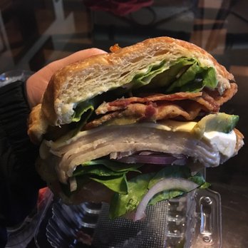 Granny's Donuts - Turkey bacon and avocado on croissant bread . Super fresh and filling ! - Donuts Near Me - Bellflower, California Granny's Donuts - Turkey bacon and avocado on croissant bread . Super fresh and filling ! - Donuts Near Me - Bellflower, California