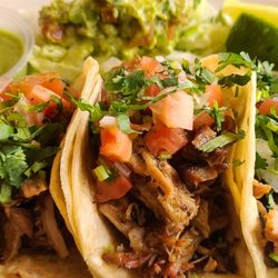 Rosarito - Three generous carnitas tacos