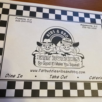 Fat Buddies Ribs & Bbq - Table mat - Barbeque Near Me - Franklin, North Carolina