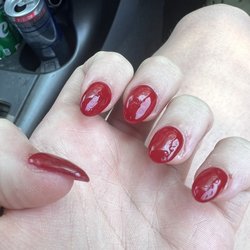 Nails Maxx - You can see the textured bumps & my cut cuticles