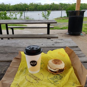 McDonald's - Hot Coffee (Medium) & Sausage Egg McMuffin - Fast Food Near Me - Cromwell, Connecticut