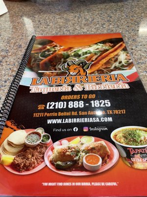 Menu photo 5 La Birrieria San Antonio, TX