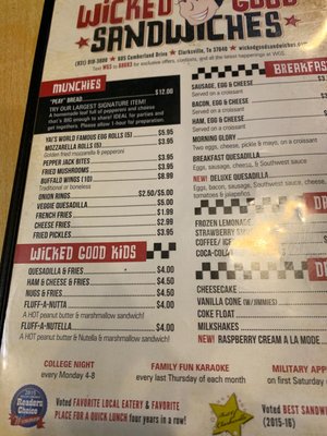 Menu photo 3 Wicked Good Sandwiches Clarksville, TN Menu photo 3 Wicked Good Sandwiches Clarksville, TN