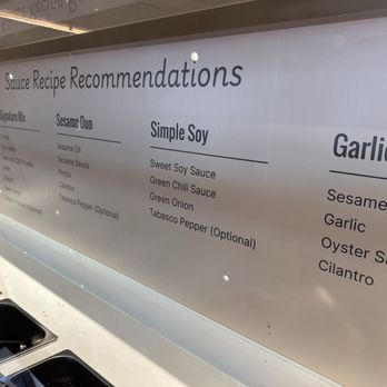 Mumu Hot Pot - The sauce bar recipe recommendations. - Hot Pot Near Me - San Jose, California