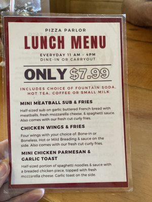 Menu photo 2 Iron River Pizza Parlor Iron River, WI Menu photo 2 Iron River Pizza Parlor Iron River, WI