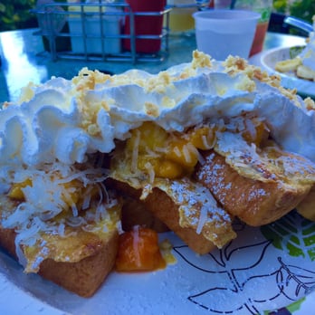 Eggs 'n Things - Waikiki Beach Eggspress - Mango coconut French toast - Breakfast & Brunch Near Me - Honolulu, Hawaii Eggs 'n Things - Waikiki Beach Eggspress - Mango coconut French toast - Breakfast & Brunch Near Me - Honolulu, Hawaii