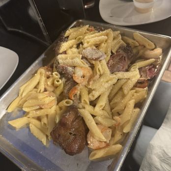 Mojeaux’s - Turkey Leg with shrimp alfredo topping - Cajun/Creole Near Me - Mobile, Alabama Mojeaux’s - Turkey Leg with shrimp alfredo topping - Cajun/Creole Near Me - Mobile, Alabama