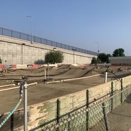 Regularly watered and groomed dirt track at Revelation Raceway!