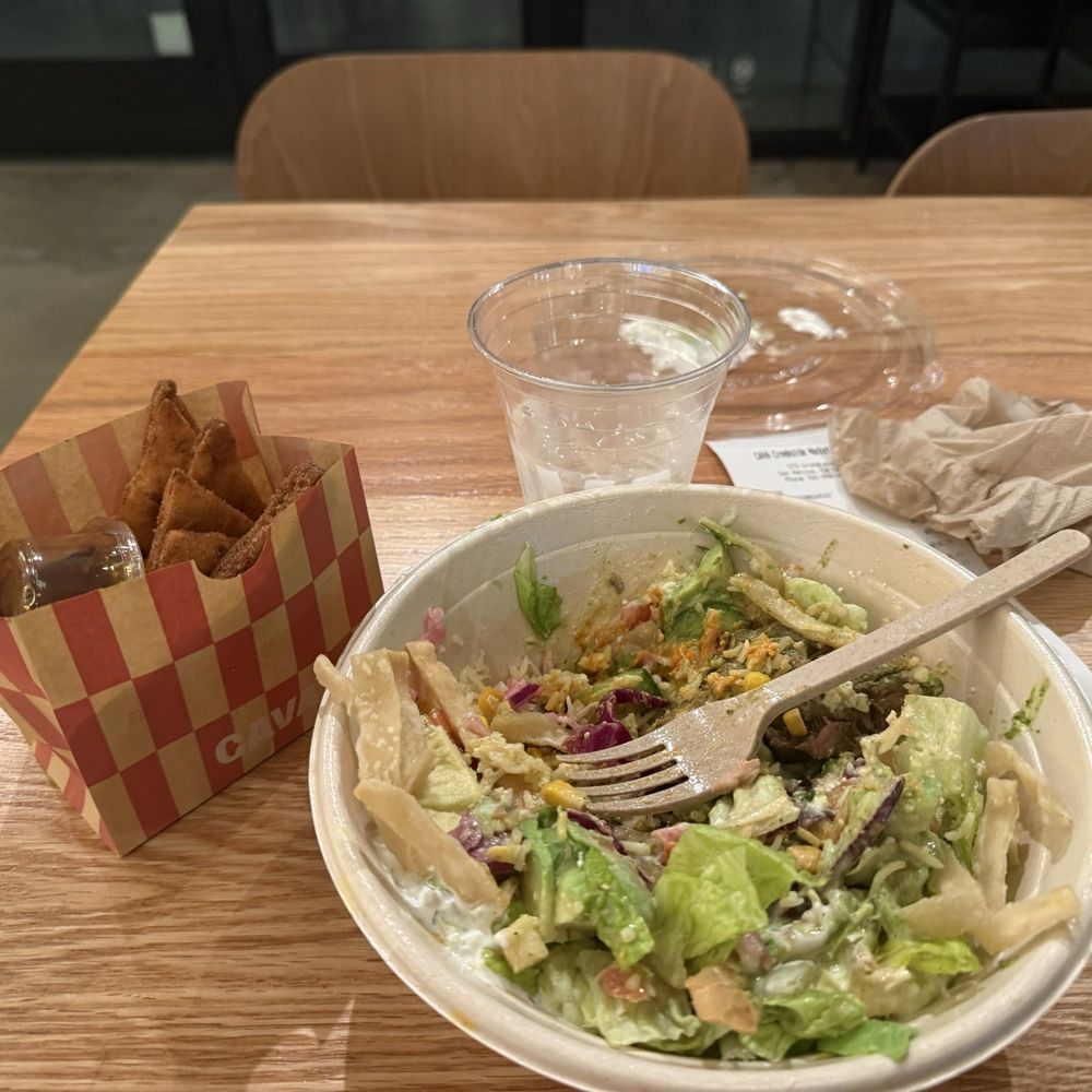 CAVA - Cinnamon pita chips and build your own bowl - Salad Near Me - San Marcos, California CAVA - Cinnamon pita chips and build your own bowl - Salad Near Me - San Marcos, California