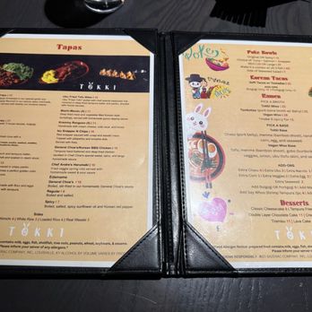 Tokki - Food menu - Tapas Bars Near Me - Colorado Springs, Colorado Tokki - Food menu - Tapas Bars Near Me - Colorado Springs, Colorado