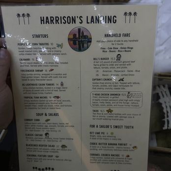 Harrison's Landing - New menu - Seafood Near Me - Corpus Christi, Texas
