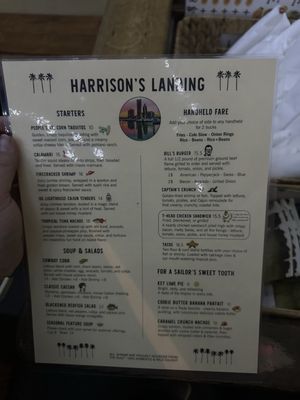 Menu photo 1 Harrison's Landing Corpus Christi, TX