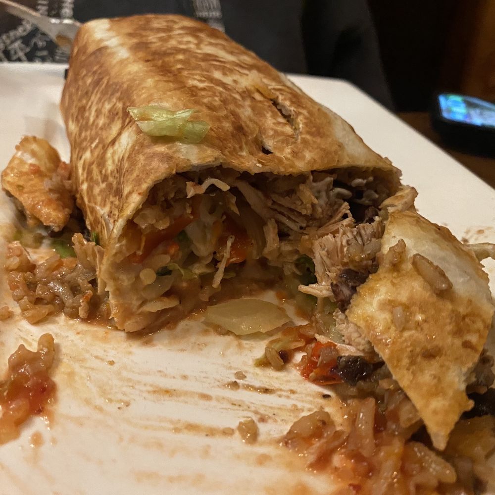 Don Juan Mexican Restaurant - Brighton - The Naked Burritois the size of a loaf pan and loaded with ingredients. - Mexican Near Me - Brighton, Michigan