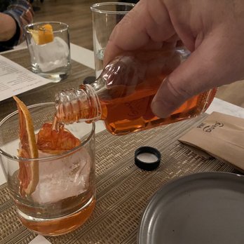 Grano Arso - Cocktails come in these unique bottles. - Italian Near Me - Chester, Connecticut