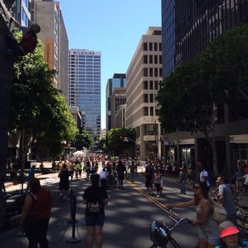 CicLAvia - Riding through downtown - Community Service/Non-Profit Near Me - Los Angeles, California